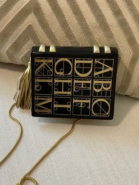 RARE vintage Paloma Picasso antique book evening bag